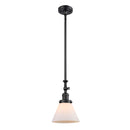 Cone Mini Pendant shown in the Matte Black finish with a Matte White shade