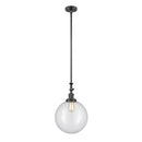 Beacon Mini Pendant shown in the Oil Rubbed Bronze finish with a Clear shade