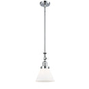 Cone Mini Pendant shown in the Polished Chrome finish with a Matte White shade