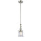 Canton Mini Pendant shown in the Polished Nickel finish with a Clear shade