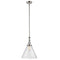 Cone Mini Pendant shown in the Polished Nickel finish with a Seedy shade