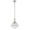 Oxford Mini Pendant shown in the Polished Nickel finish with a Clear shade