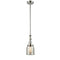 Bell Mini Pendant shown in the Polished Nickel finish with a Silver Plated Mercury shade