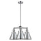 Appalachian Chandelier shown in the Polished Chrome finish with a Polished Chrome shade