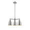 Addison Chandelier shown in the Polished Chrome finish with a Polished Chrome shade