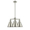 Appalachian Chandelier shown in the Polished Nickel finish with a Polished Nickel shade