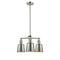 Addison Chandelier shown in the Polished Nickel finish with a Polished Nickel shade