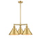 Briarcliff Chandelier shown in the Satin Gold finish with a Satin Gold shade