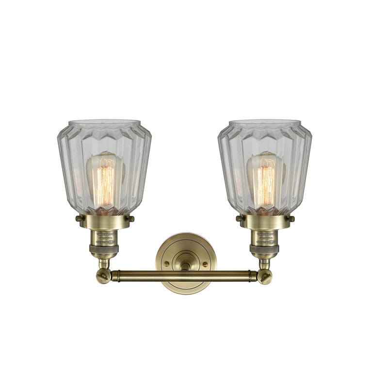 Innovations Lighting Chatham 2 Light Bath Vanity Light Part Of The Franklin Restoration Collection 208-AB-G142