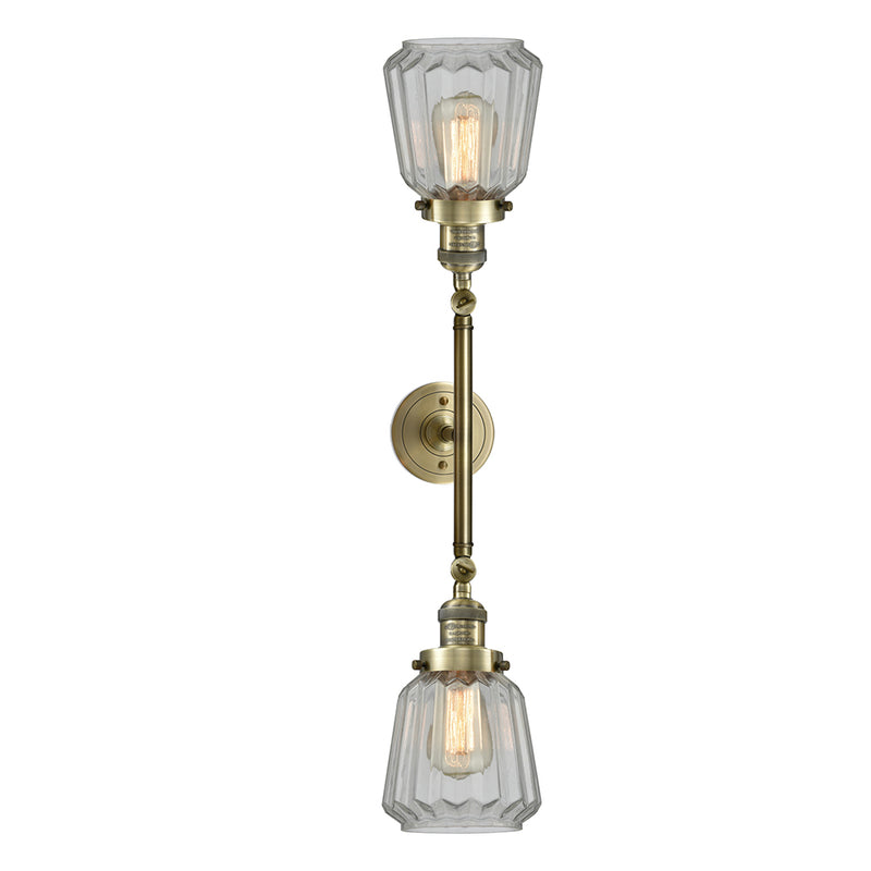 Innovations Lighting Chatham 2 Light Bath Vanity Light Part Of The Franklin Restoration Collection 208-AB-G142-LED