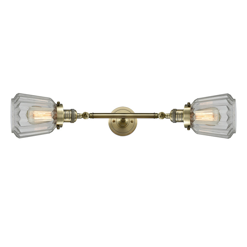 Innovations Lighting Chatham 2 Light Bath Vanity Light Part Of The Franklin Restoration Collection 208-AB-G142-LED