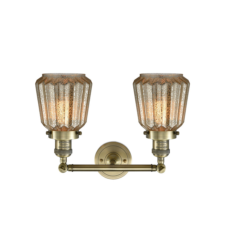 Innovations Lighting Chatham 2 Light Bath Vanity Light Part Of The Franklin Restoration Collection 208-AB-G146
