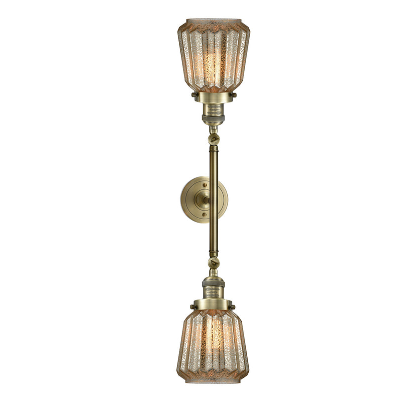 Innovations Lighting Chatham 2 Light Bath Vanity Light Part Of The Franklin Restoration Collection 208-AB-G146