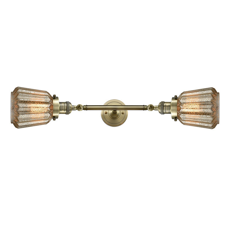 Innovations Lighting Chatham 2 Light Bath Vanity Light Part Of The Franklin Restoration Collection 208-AB-G146