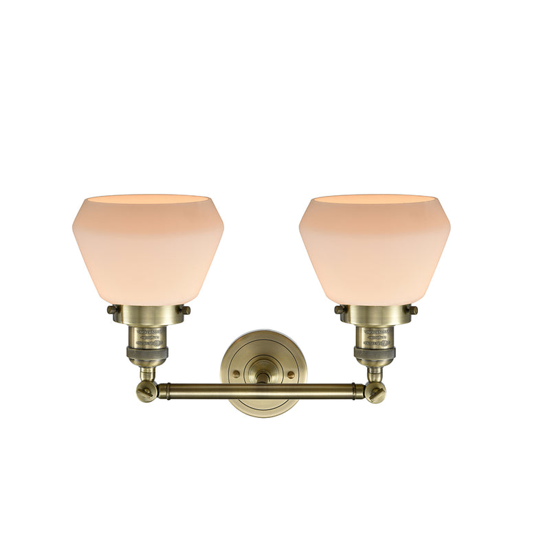 Innovations Lighting Fulton 2 Light Bath Vanity Light Part Of The Franklin Restoration Collection 208-AB-G171