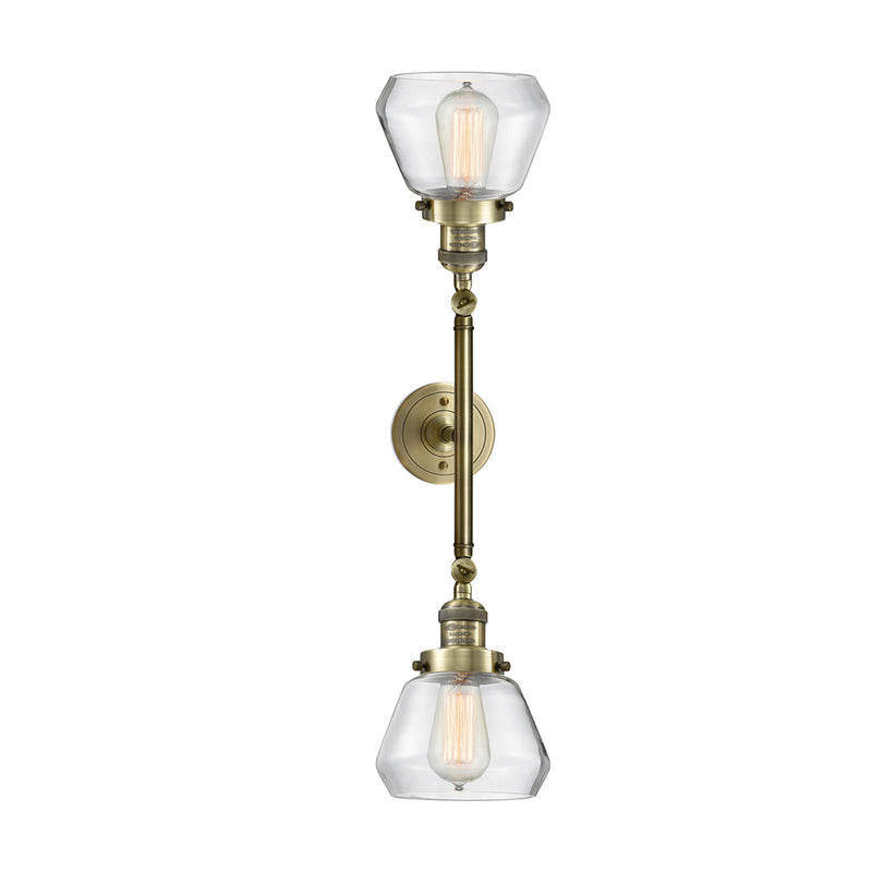 Innovations Lighting Fulton 2 Light Bath Vanity Light Part Of The Franklin Restoration Collection 208-AB-G172-LED