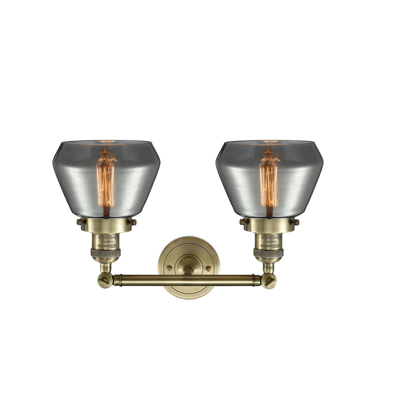 Innovations Lighting Fulton 2 Light Bath Vanity Light Part Of The Franklin Restoration Collection 208-AB-G173-LED