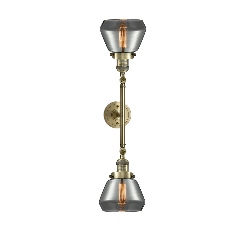 Innovations Lighting Fulton 2 Light Bath Vanity Light Part Of The Franklin Restoration Collection 208-AB-G173-LED