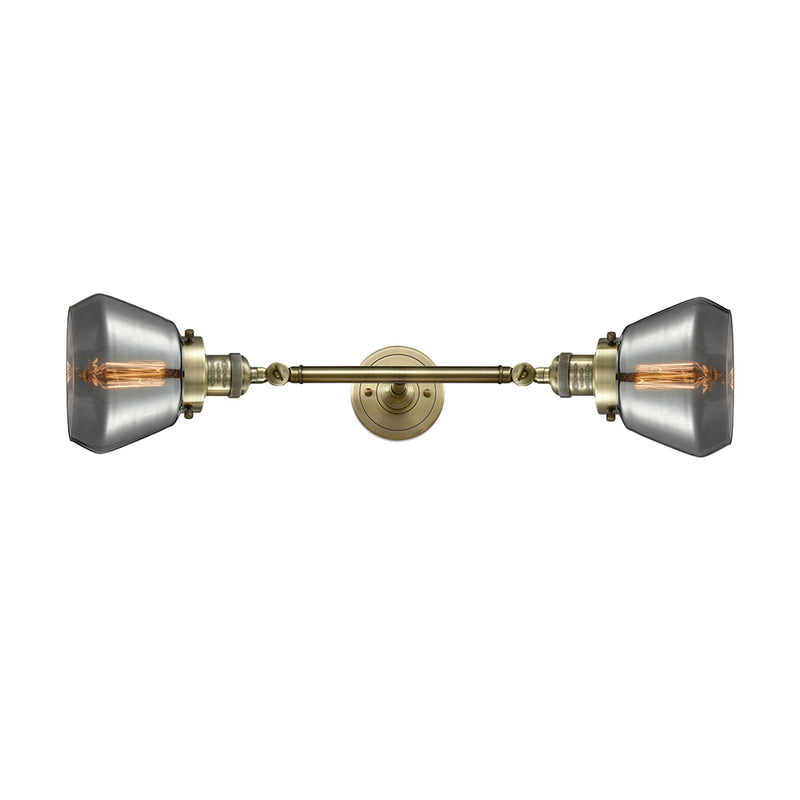 Innovations Lighting Fulton 2 Light Bath Vanity Light Part Of The Franklin Restoration Collection 208-AB-G173-LED