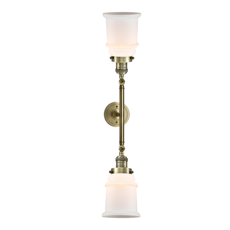 Innovations Lighting Canton 2 Light Bath Vanity Light Part Of The Franklin Restoration Collection 208-AB-G181