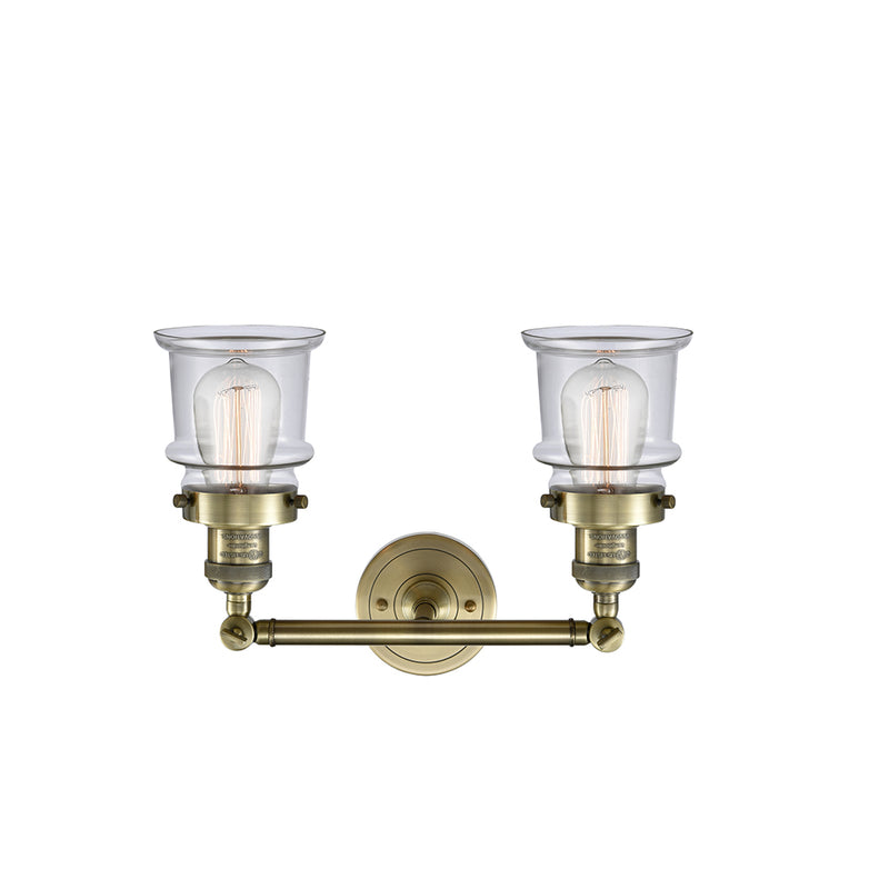 Innovations Lighting Small Canton 2 Light Bath Vanity Light Part Of The Franklin Restoration Collection 208-AB-G182S