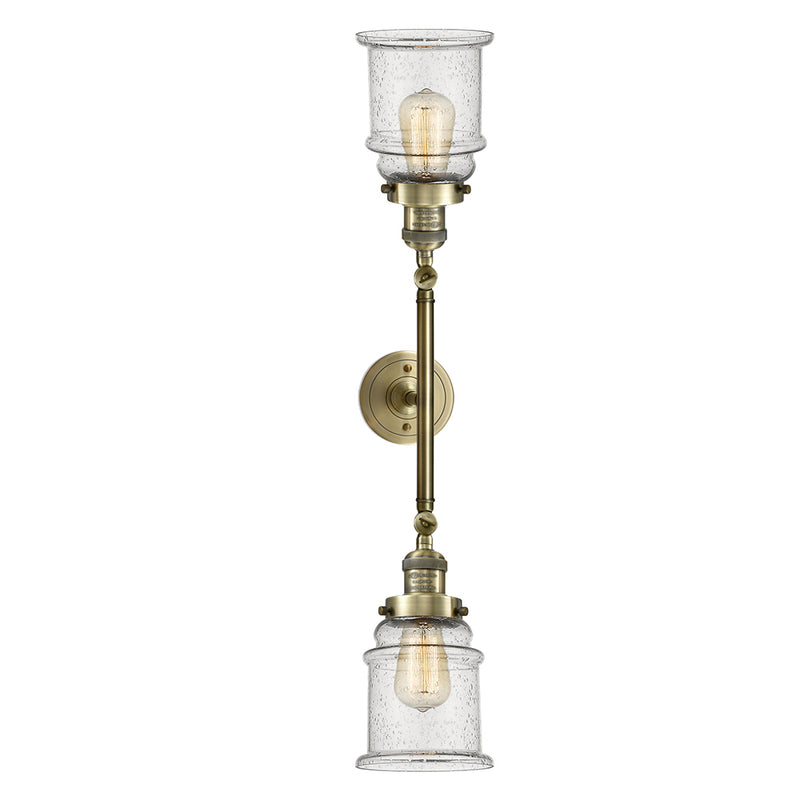 Innovations Lighting Canton 2 Light Bath Vanity Light Part Of The Franklin Restoration Collection 208-AB-G184