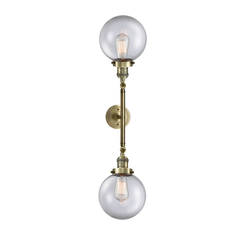 Innovations Lighting Beacon 2 Light 19" Bath Vanity Light 208-AB-G202-8-LED