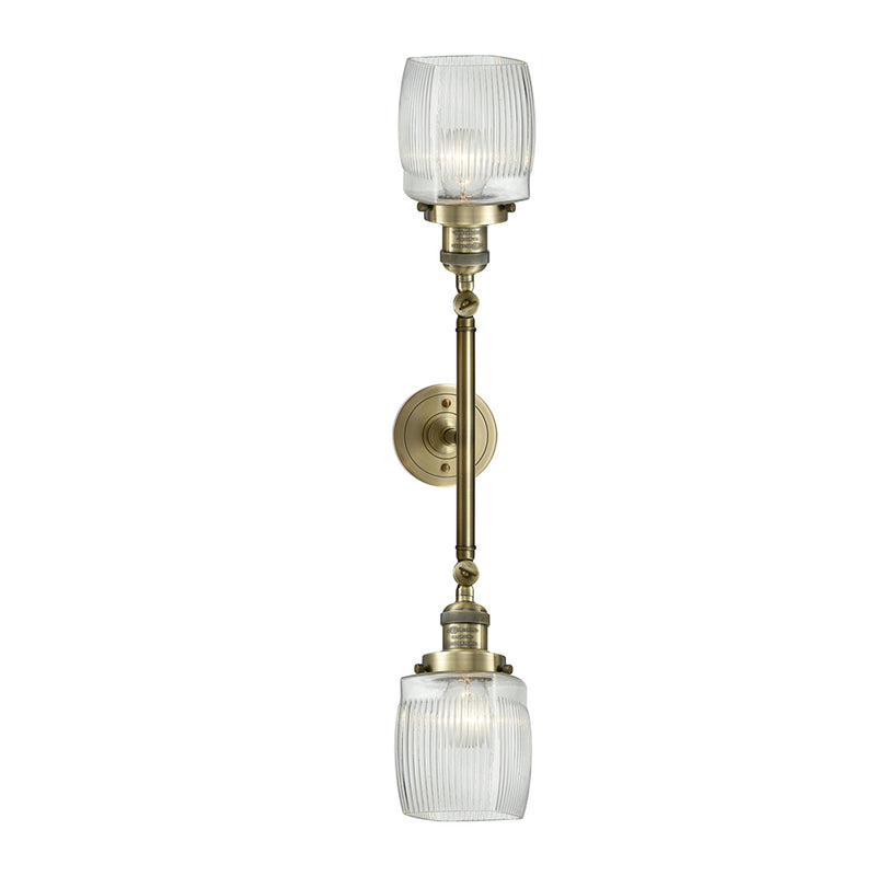 Innovations Lighting Colton 2 Light Bath Vanity Light Part Of The Franklin Restoration Collection 208-AB-G302