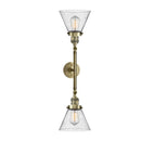 Innovations Lighting Large Cone 2 Light Bath Vanity Light Part Of The Franklin Restoration Collection 208-AB-G44-LED
