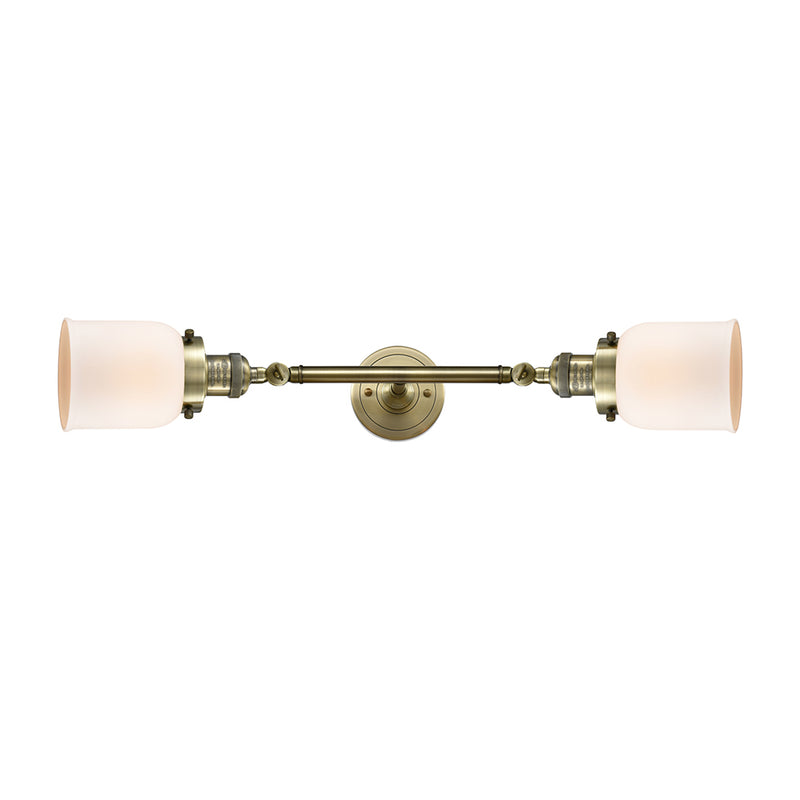 Innovations Lighting Small Bell 2 Light Bath Vanity Light Part Of The Franklin Restoration Collection 208-AB-G51-LED
