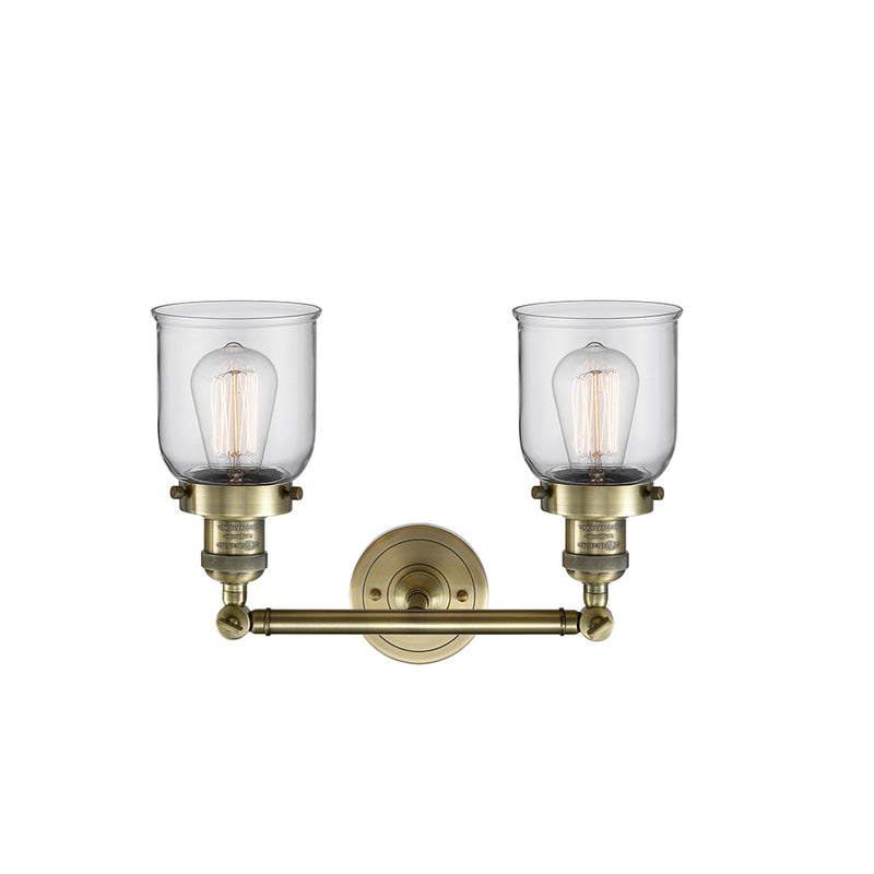 Innovations Lighting Small Bell 2 Light Bath Vanity Light Part Of The Franklin Restoration Collection 208-AB-G52-LED