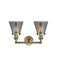Innovations Lighting Small Cone 2 Light Bath Vanity Light Part Of The Franklin Restoration Collection 208-AB-G63