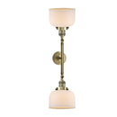 Innovations Lighting Large Bell 2 Light Bath Vanity Light Part Of The Franklin Restoration Collection 208-AB-G71-LED