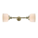 Innovations Lighting Large Bell 2 Light Bath Vanity Light Part Of The Franklin Restoration Collection 208-AB-G71-LED