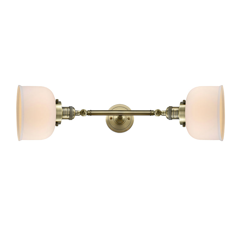 Innovations Lighting Large Bell 2 Light Bath Vanity Light Part Of The Franklin Restoration Collection 208-AB-G71-LED