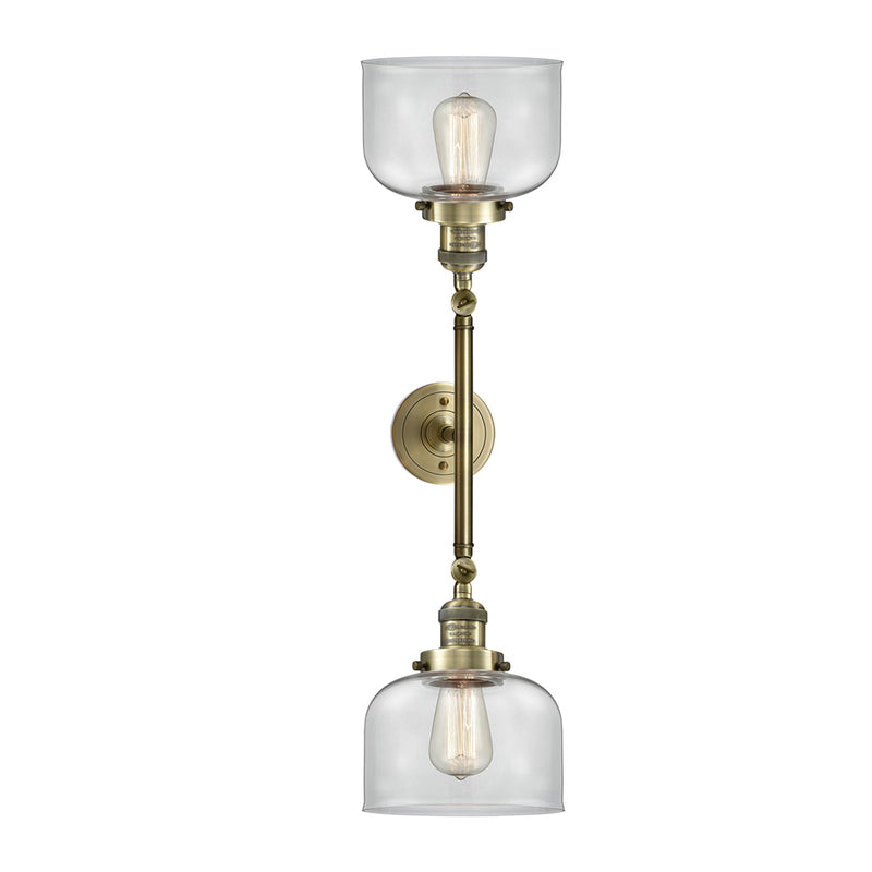 Innovations Lighting Large Bell 2 Light Bath Vanity Light Part Of The Franklin Restoration Collection 208-AB-G72