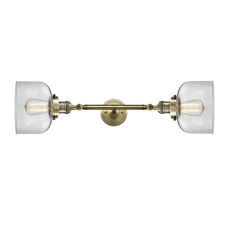 Innovations Lighting Large Bell 2 Light Bath Vanity Light Part Of The Franklin Restoration Collection 208-AB-G72-LED