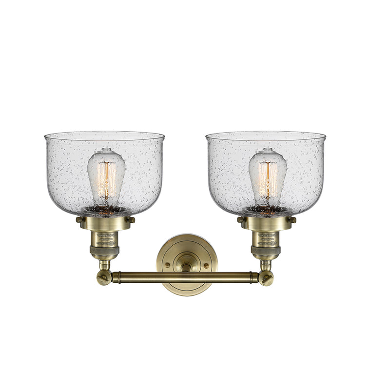 Innovations Lighting Large Bell 2 Light Bath Vanity Light Part Of The Franklin Restoration Collection 208-AB-G74