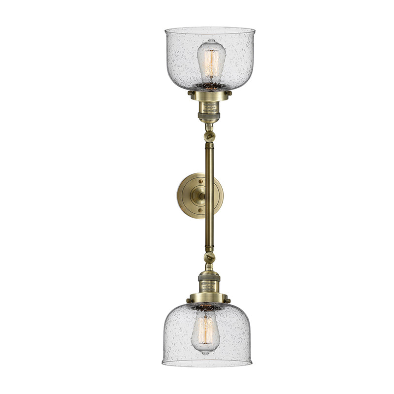 Innovations Lighting Large Bell 2 Light Bath Vanity Light Part Of The Franklin Restoration Collection 208-AB-G74