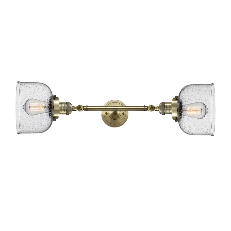 Innovations Lighting Large Bell 2 Light Bath Vanity Light Part Of The Franklin Restoration Collection 208-AB-G74