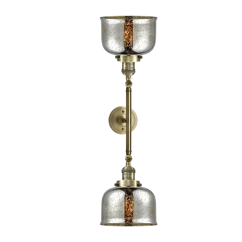 Innovations Lighting Large Bell 2 Light Bath Vanity Light Part Of The Franklin Restoration Collection 208-AB-G78-LED