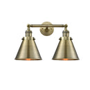 Appalachian Bath Vanity Light shown in the Antique Brass finish with a Antique Brass shade