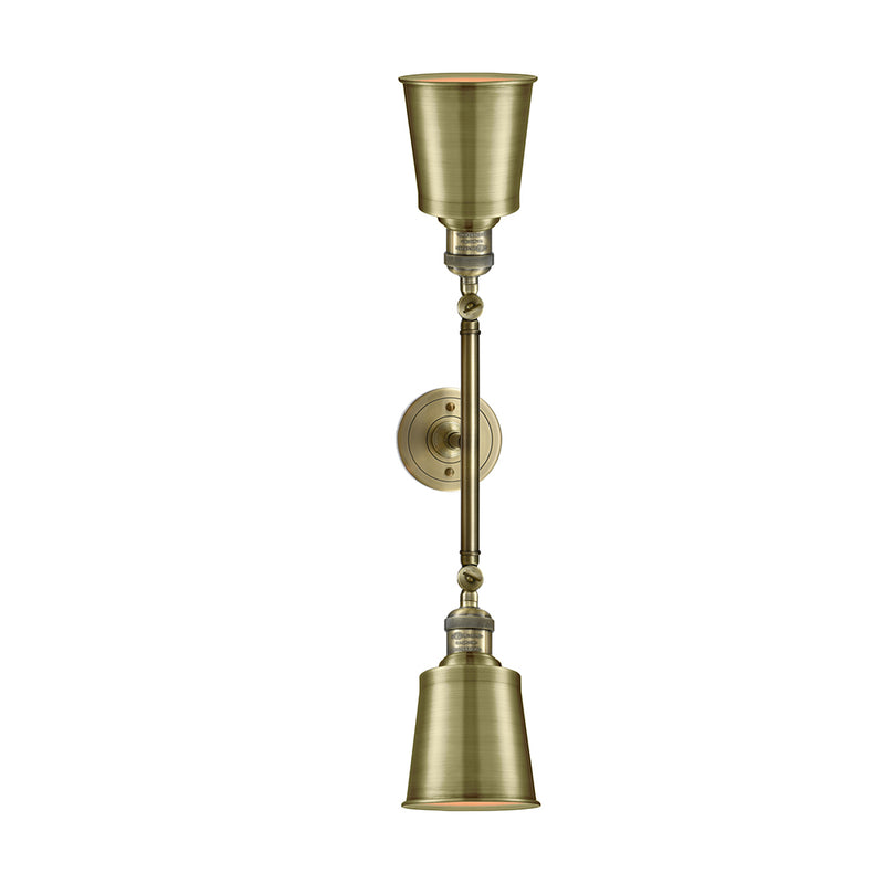 Innovations Lighting Addison 2 Light Bath Vanity Light Part Of The Franklin Restoration Collection 208-AB-M9-AB