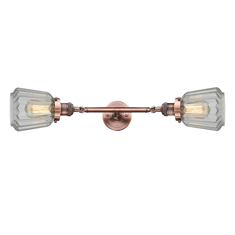 Innovations Lighting Chatham 2 Light Bath Vanity Light Part Of The Franklin Restoration Collection 208-AC-G142-LED