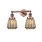 Chatham Bath Vanity Light shown in the Antique Copper finish with a Mercury shade