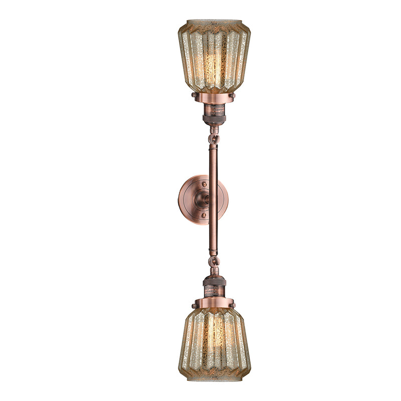 Innovations Lighting Chatham 2 Light Bath Vanity Light Part Of The Franklin Restoration Collection 208-AC-G146-LED