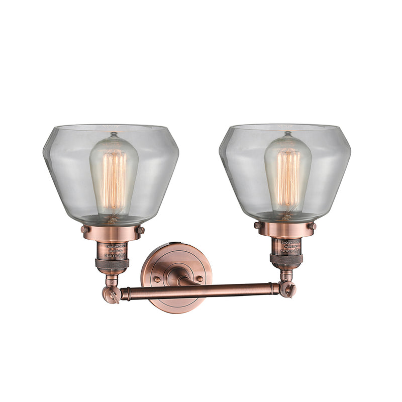 Innovations Lighting Fulton 2 Light Bath Vanity Light Part Of The Franklin Restoration Collection 208-AC-G172-LED