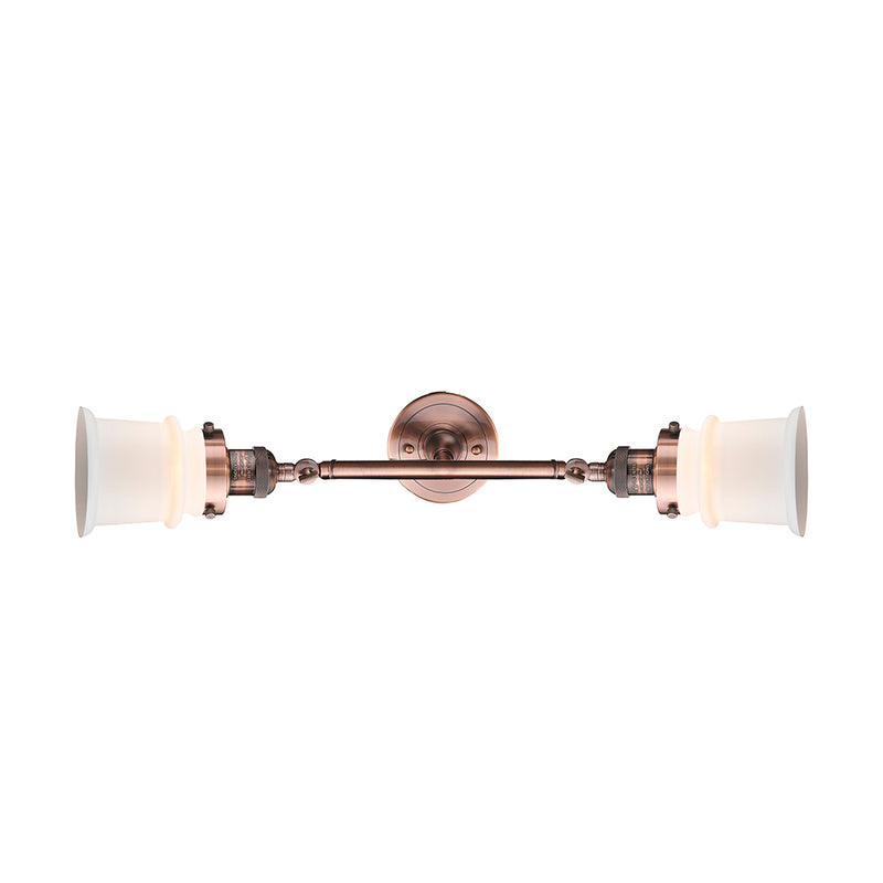 Innovations Lighting Small Canton 2 Light Bath Vanity Light Part Of The Franklin Restoration Collection 208-AC-G181S