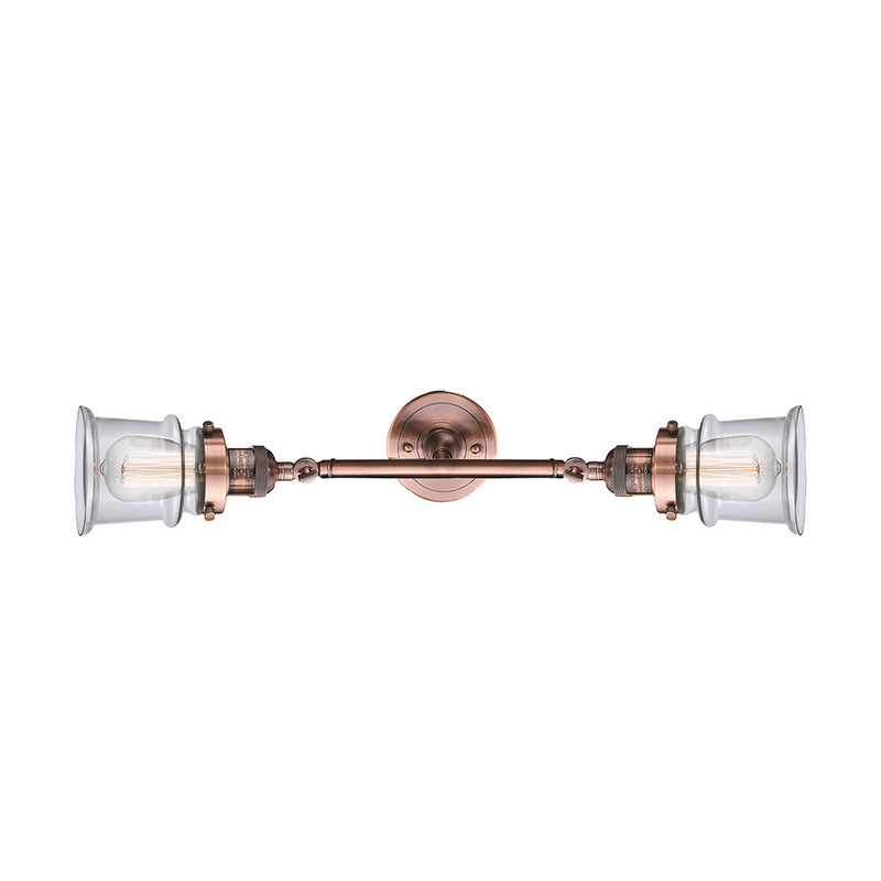 Innovations Lighting Small Canton 2 Light Bath Vanity Light Part Of The Franklin Restoration Collection 208-AC-G182S-LED