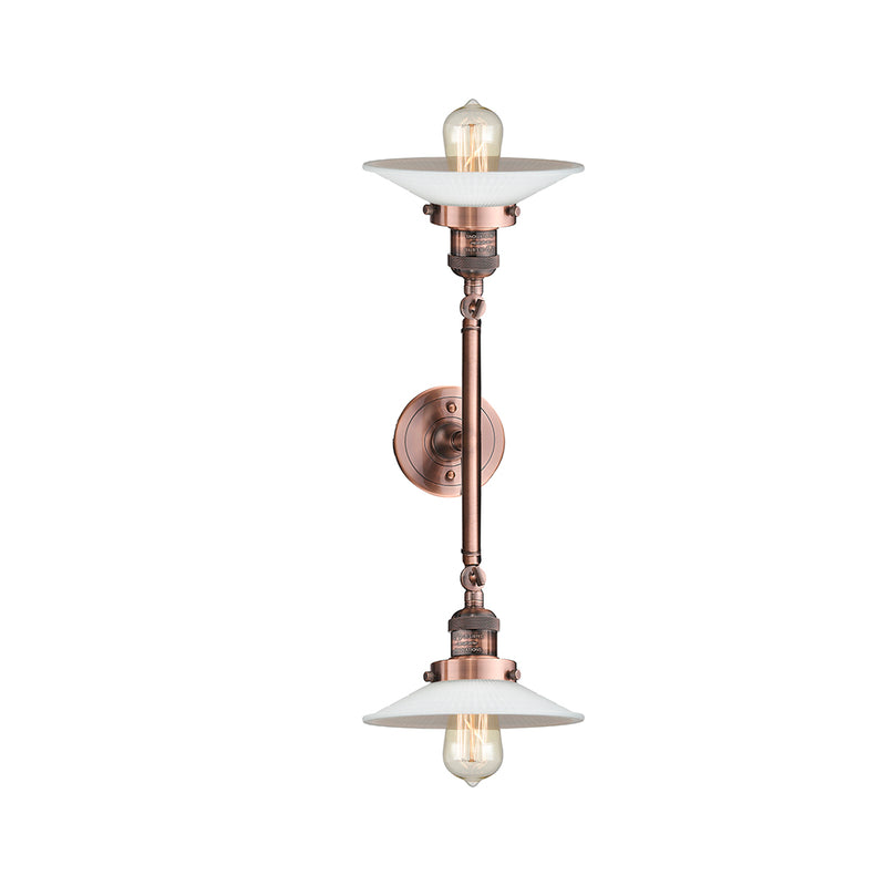 Innovations Lighting Halophane 2 Light Bath Vanity Light Part Of The Franklin Restoration Collection 208-AC-G1-LED